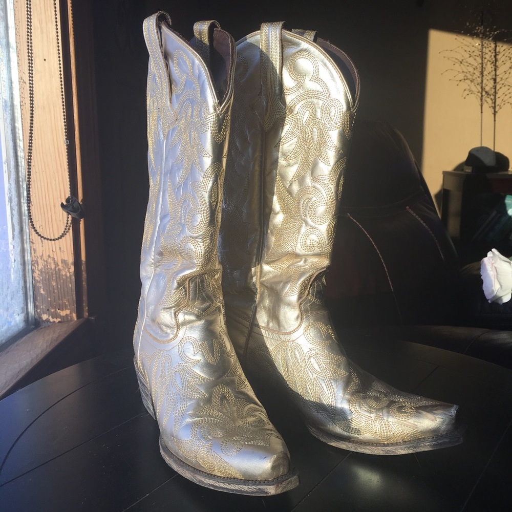 Lane Boots Wild Ginger Gold Metallic